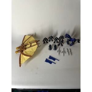 Imaginext Lot Ninja Glider and Ninja w Horse Two Complete Sets  Plus Extras 2011